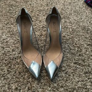 Schultz Silver High Heels